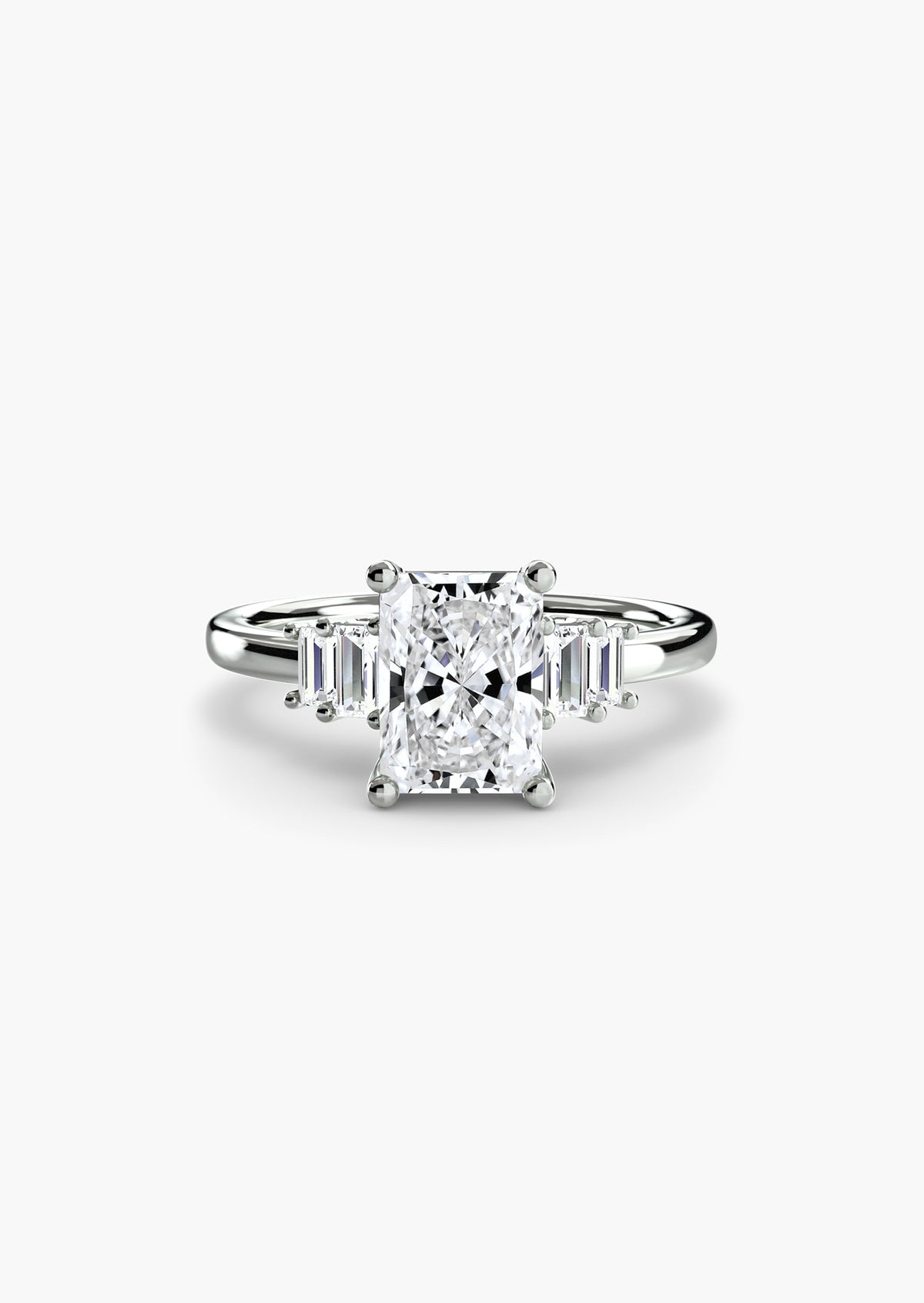 Baguette Accent Solitaire