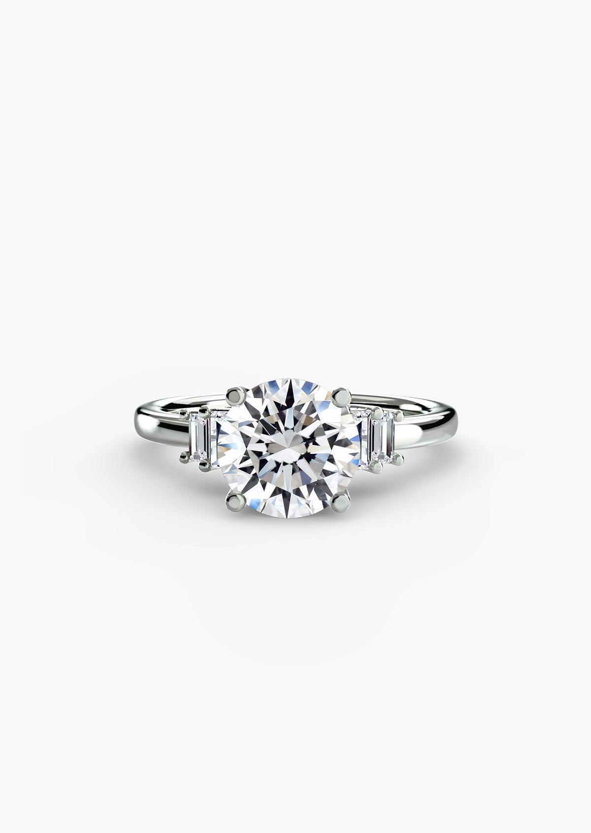 Baguette Accent Solitaire