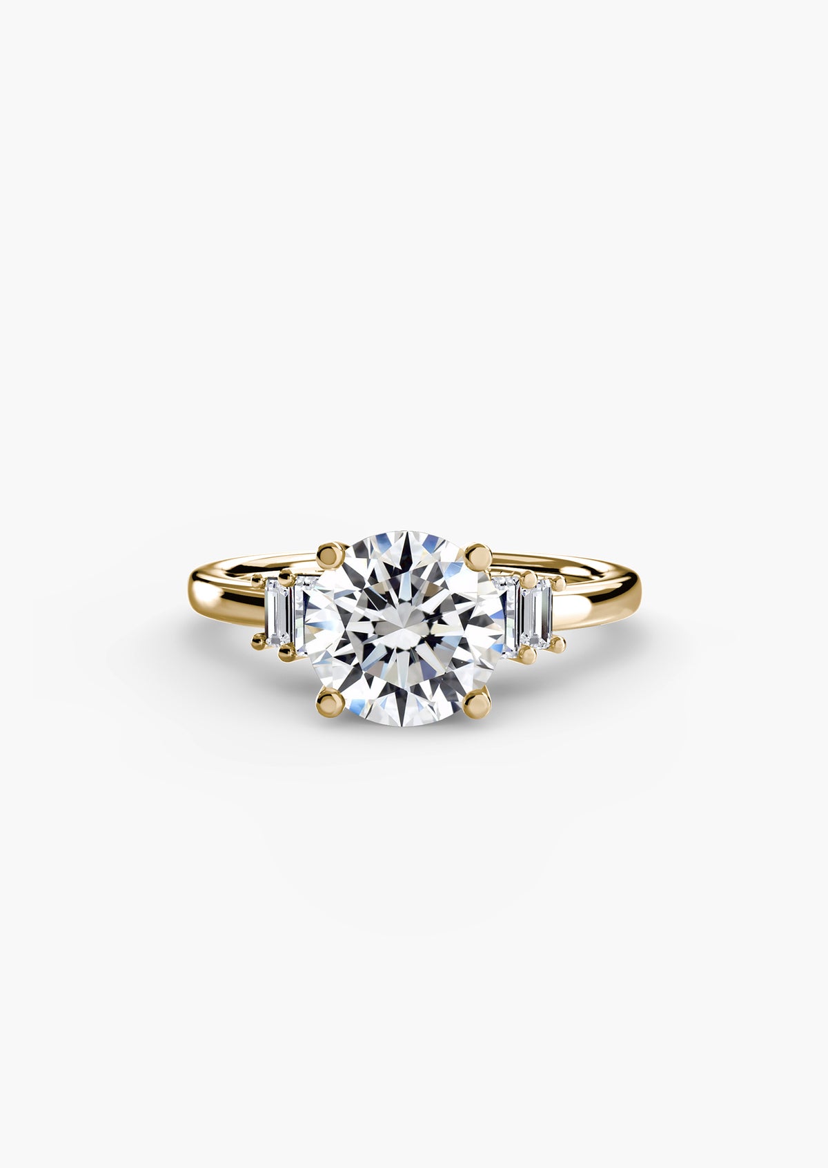 Baguette Accent Solitaire