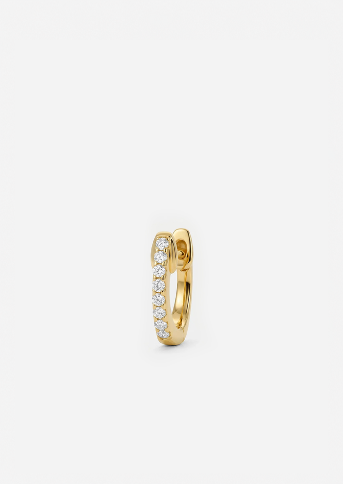 Small Diamond Huggie Hoop