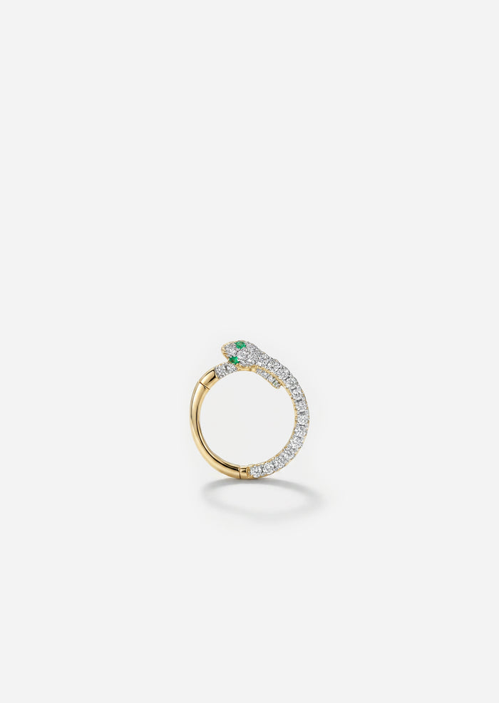 Diamond Snake Daith Lock Hoop