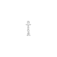 Ankh Drop Threaded Flat Back Earring | Single