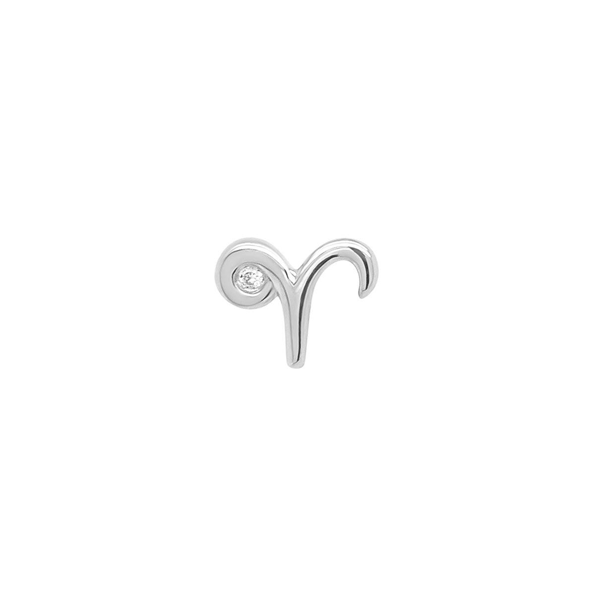 Aries Threaded Flat Back Earring | .60GMS .01CT - Porter Lyons