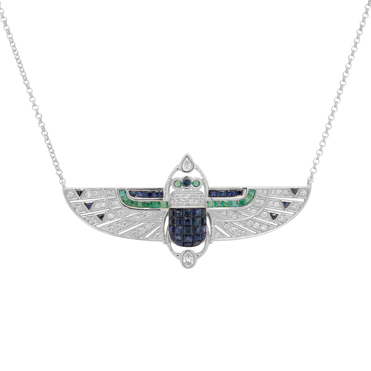 Deco Scarab Necklace