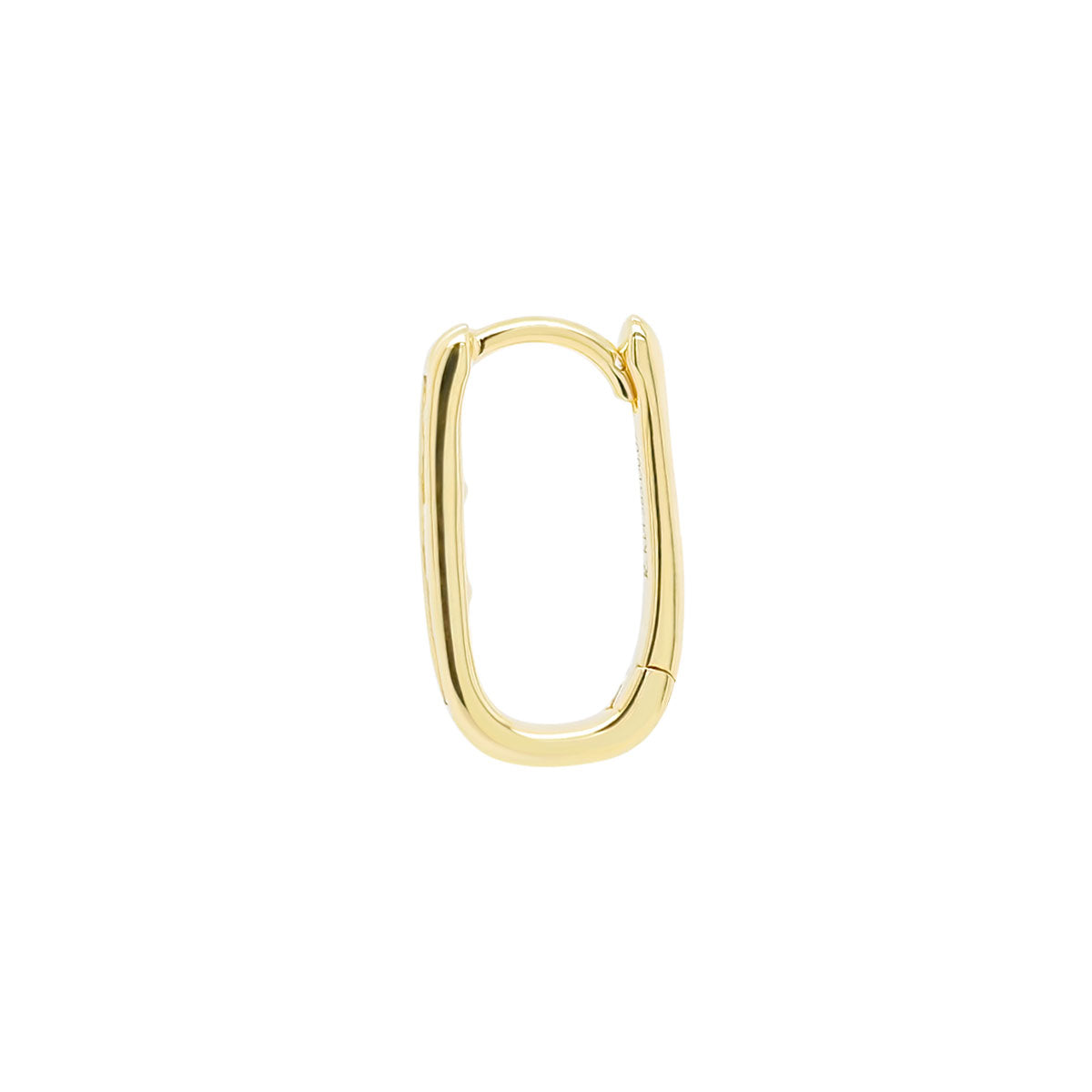 Diamond Oval Lock Hoop | 0.76GMS 0.07CTS | Single