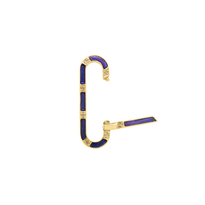 Lapis Oval Link Charm Connector