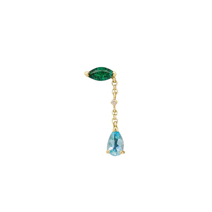 Blue Tear Earring | .45GMS .34CTW | Single - Porter Lyons