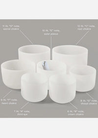 Frosted Quartz Alchemy Sound Bowl