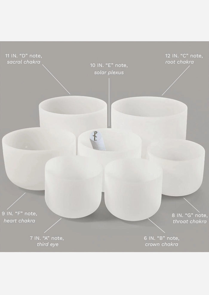 Frosted Quartz Alchemy Sound Bowl