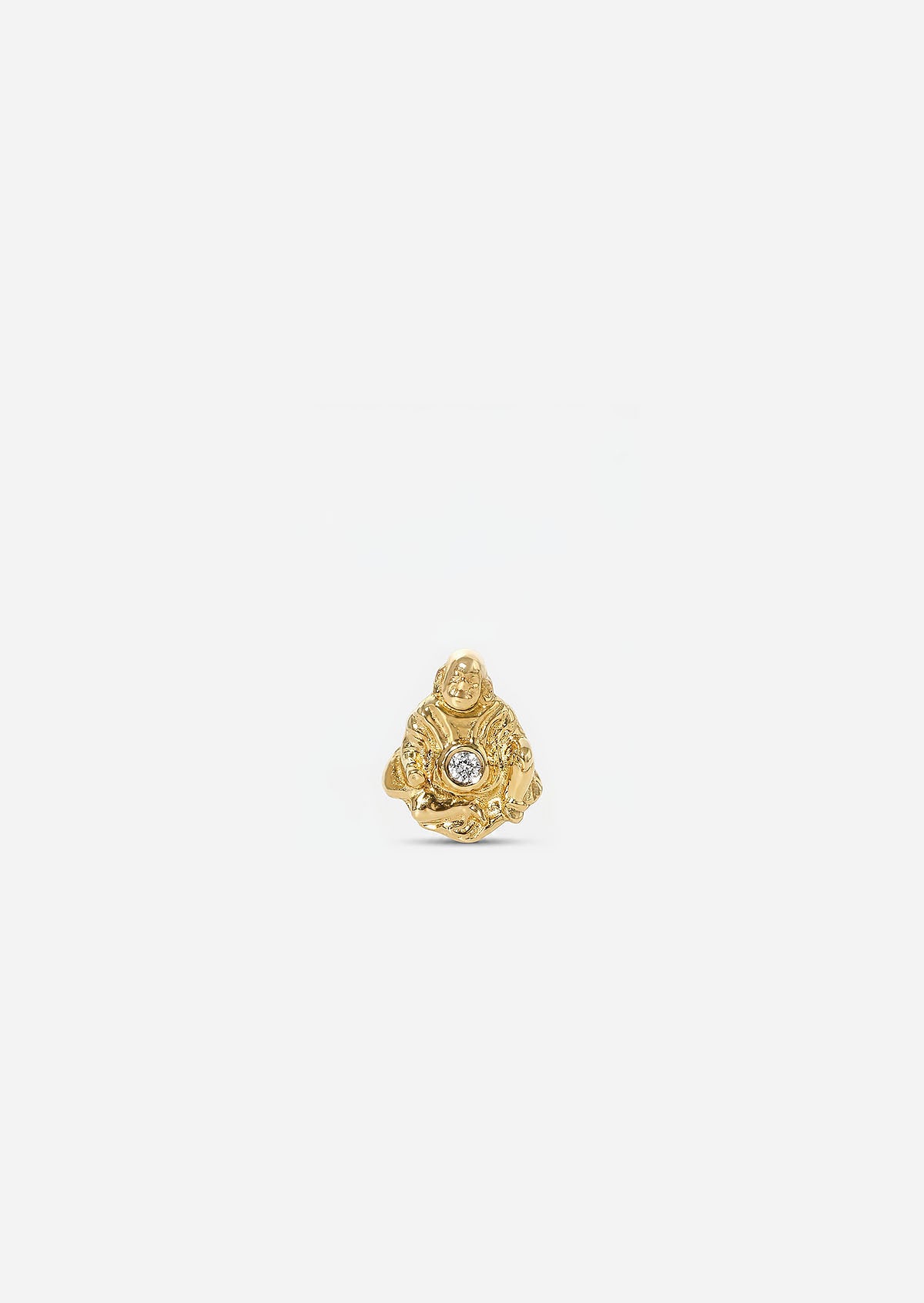 Laughing Buddha Threaded Flat Back Earring