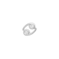 Cancer Threaded Flat Back Earring | .60GMS .02CT - Porter Lyons