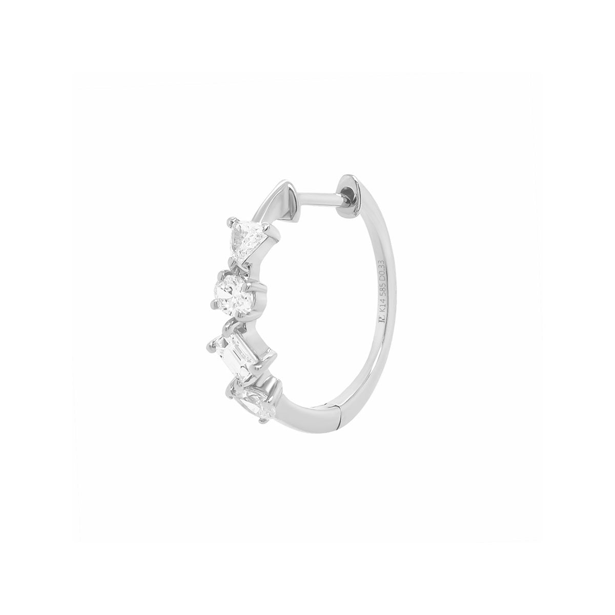 Confetti Diamond Hoop | Single