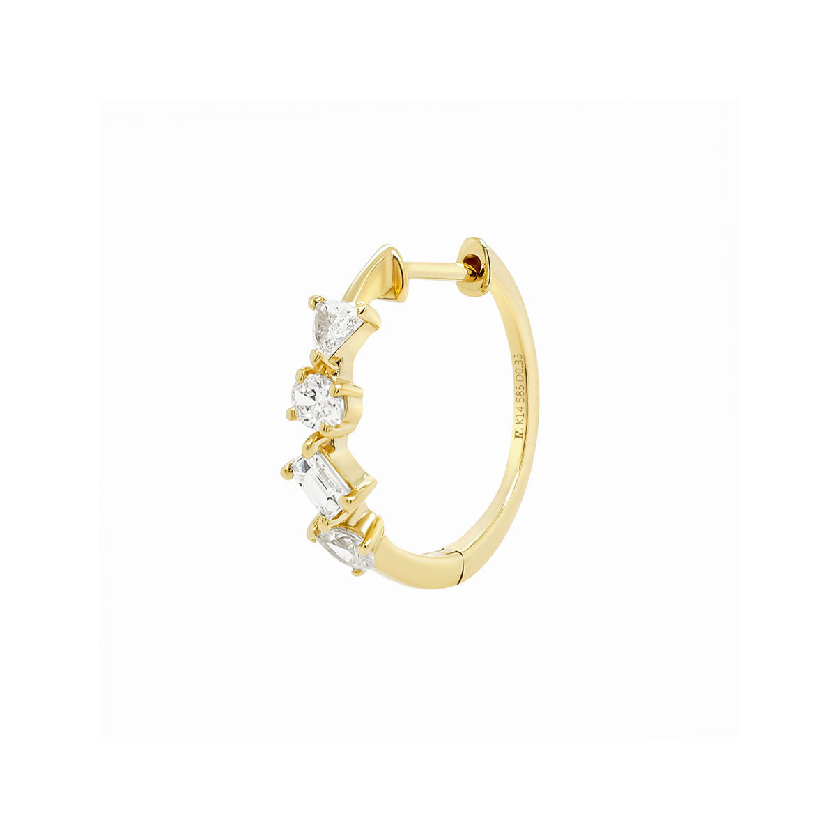 Confetti Diamond Hoop | Single