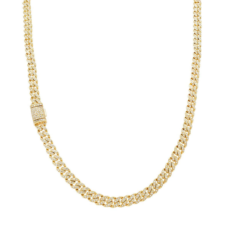 Diamond Curb Chain Necklace | 14.70GMS 1.45CTS - Porter Lyons