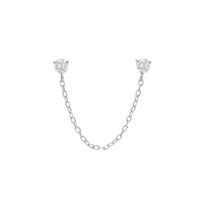 Double Diamond Chain Earring | .5GMS .07CT | Single - Porter Lyons