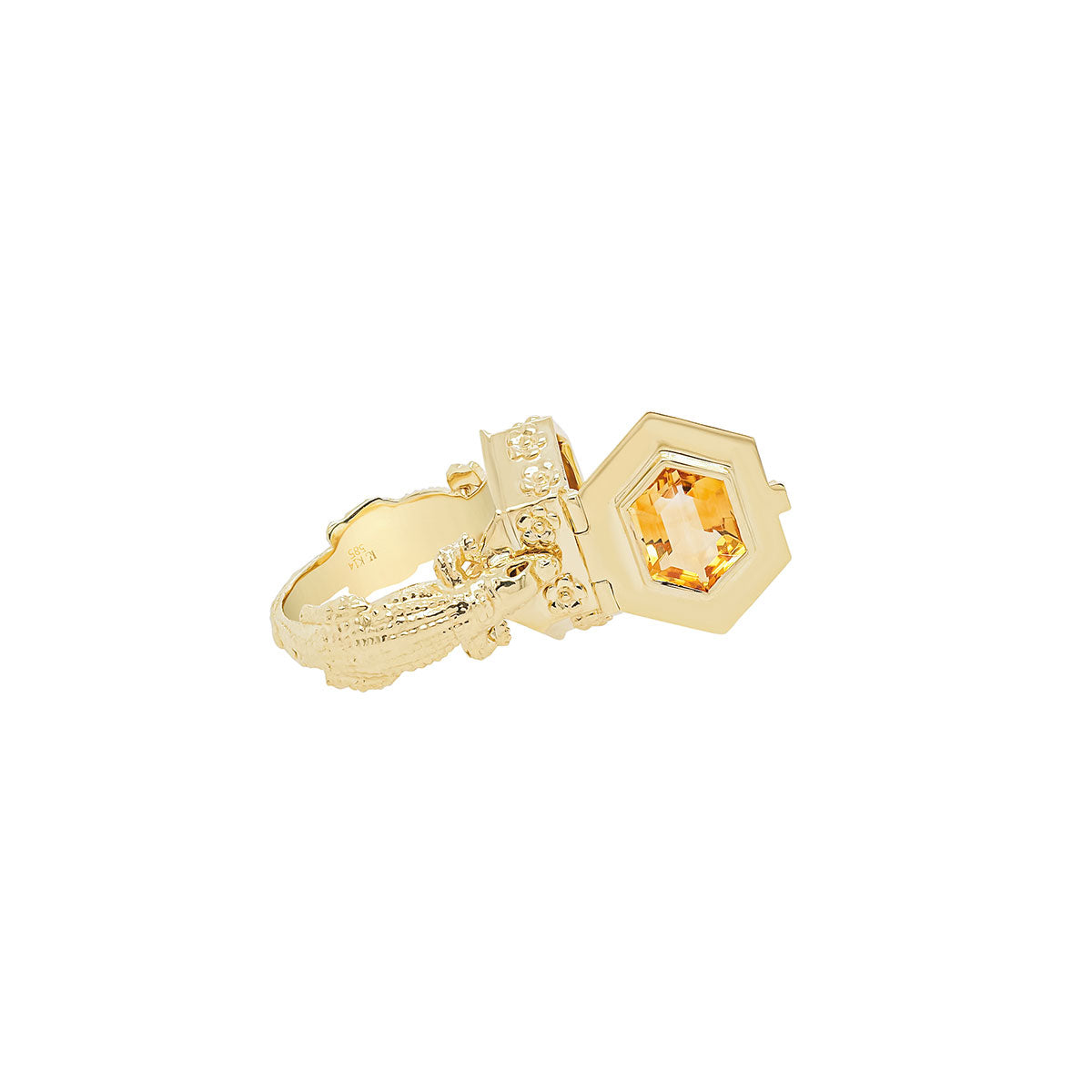 Funeral Ring | Citrine