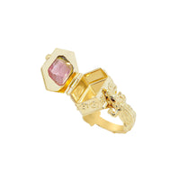 Funeral Ring | Purple Watermelon Tourmaline