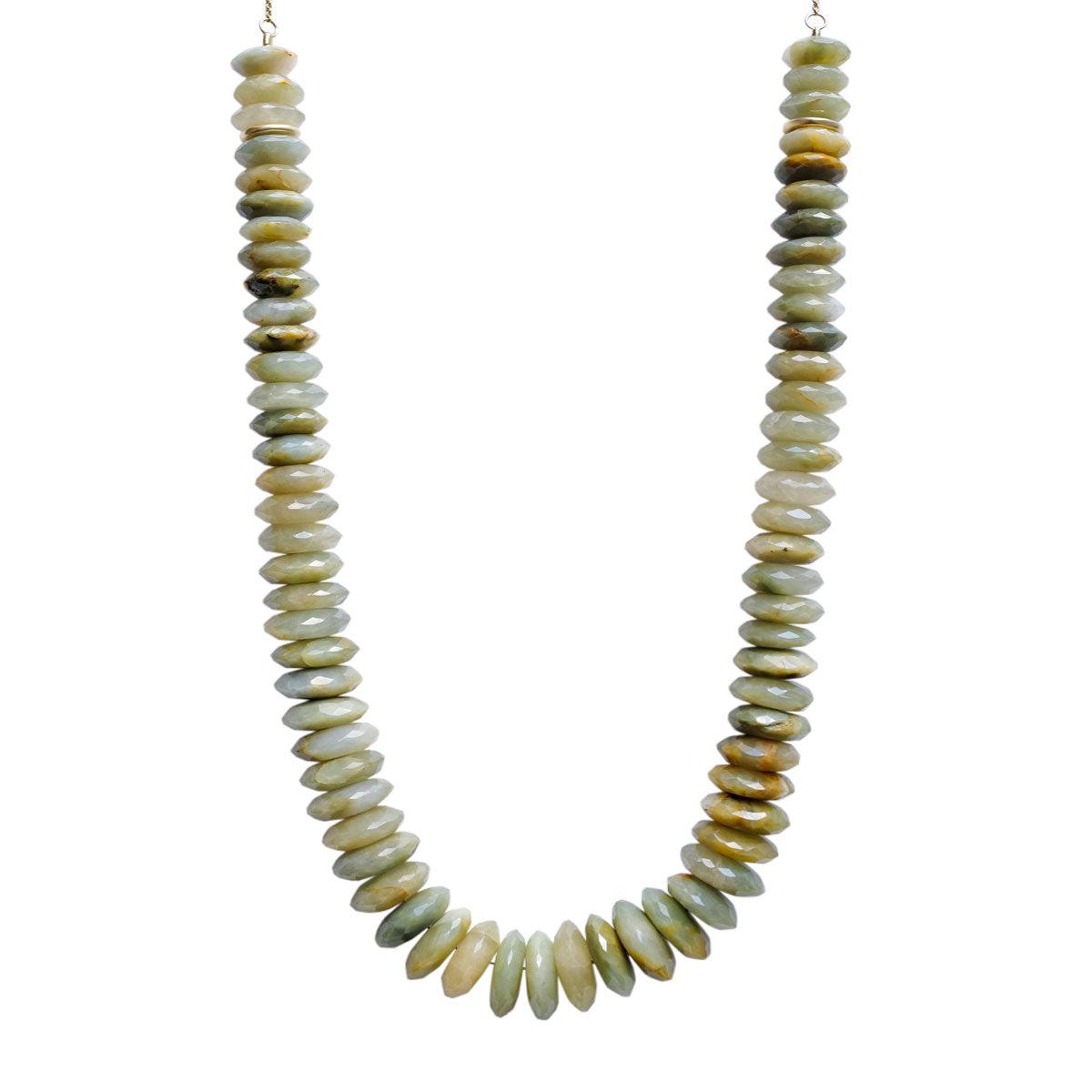 Chrysoberyl Heishi Bead Necklace | 3.50GMS - Porter Lyons