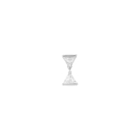 Hourglass Threaded Flat Back Earring | Single