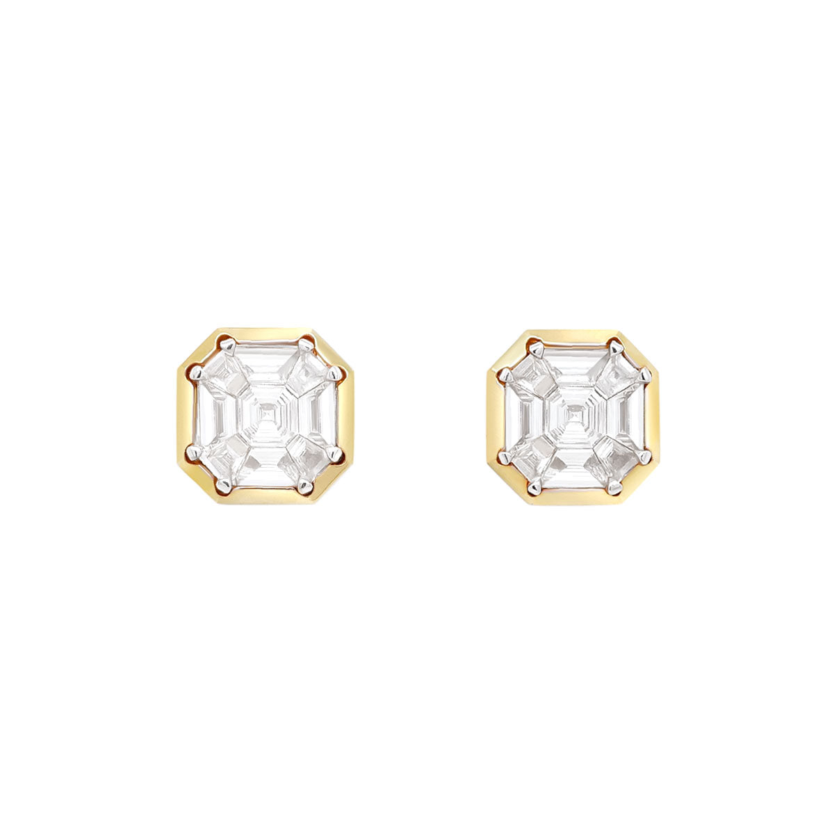 Mirror Asscher Earrings | 2.01GMS .58CTW