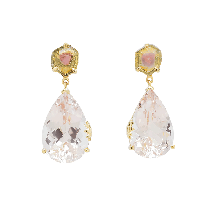 Nile Oasis Earrings - Morganite