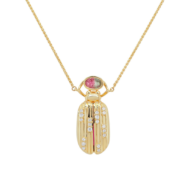 Luxe Lightning Bug Necklace | 7.80GMS 3.48CTW | Rubalite