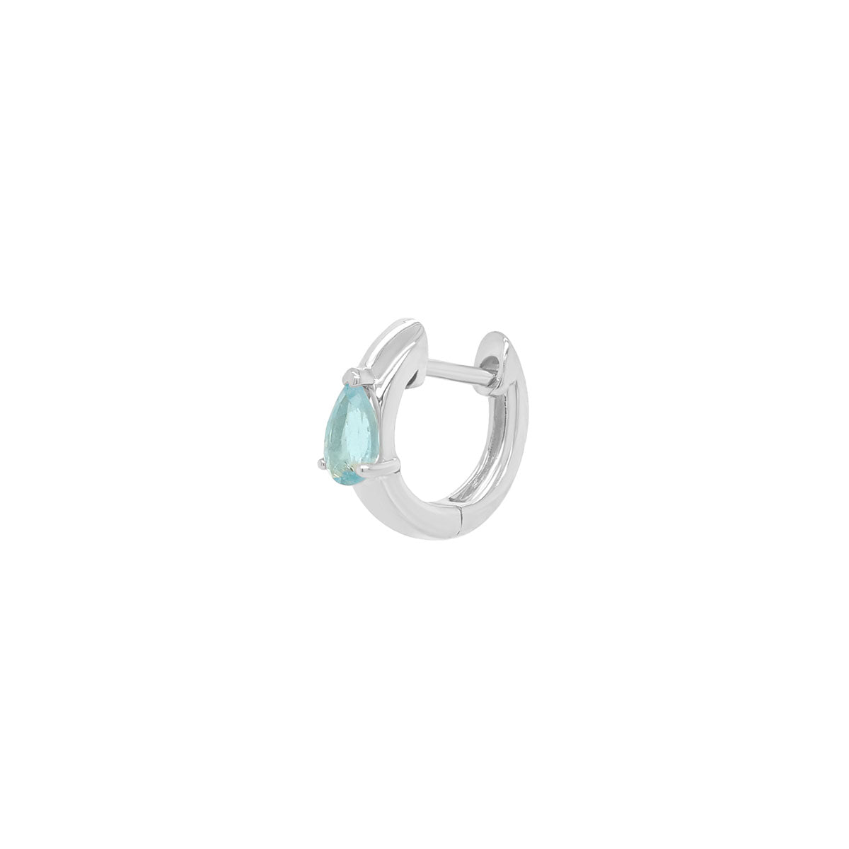 Medium Apatite Huggie Hoop | 0.90GMS 0.20CT | Single