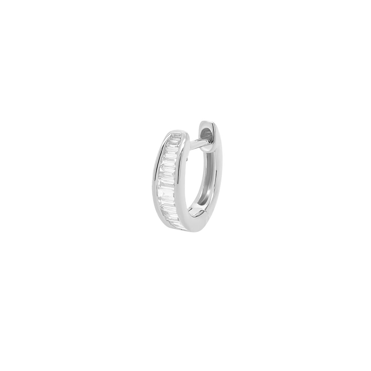 Mirror Baguette Hoop | 0.85GMS 0.13CT | Single