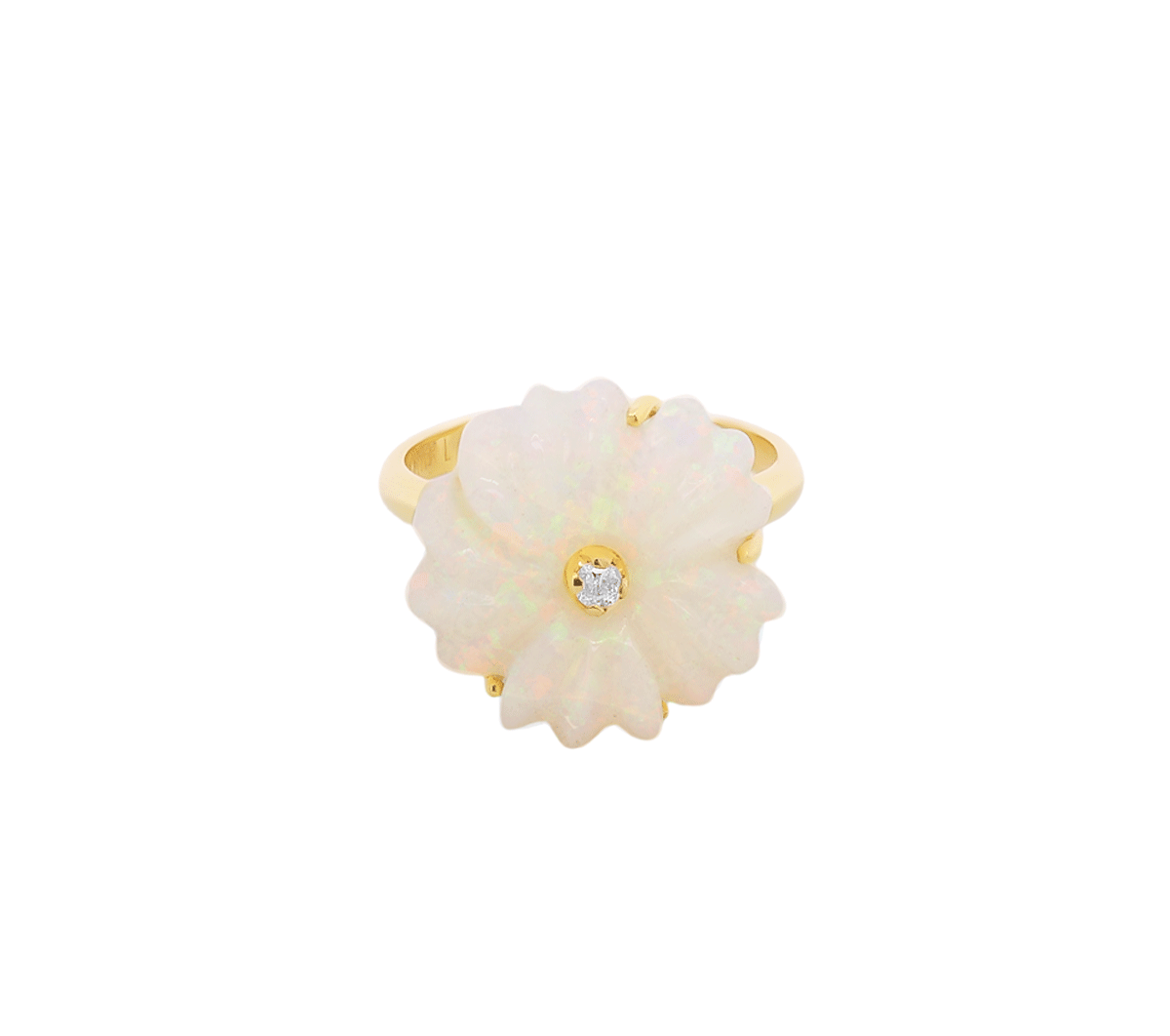 Lotus Flower Ring | Opal