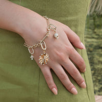 Wishbone Medallion Charm