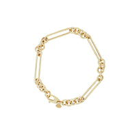 Oval and Round Link Bracelet