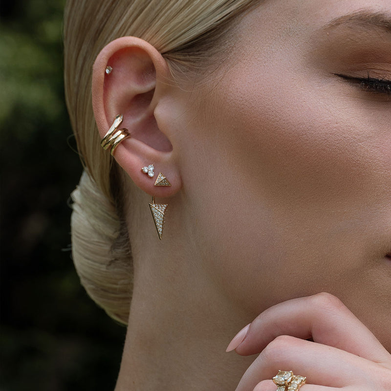 Pyramid Dagger Earring | Single