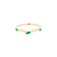 Ripple Ring – Emerald | 1.50GMS .20CT