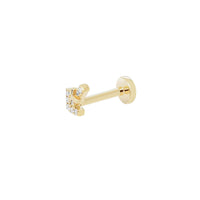 Sagittarius Threaded Flat Back Earring | .50GMS .04CT - Porter Lyons