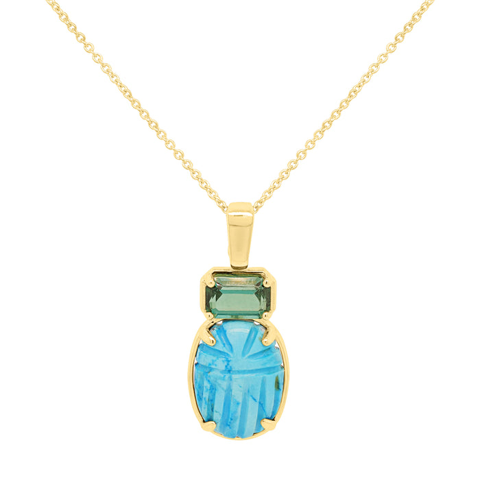 Scarab Tourmaline Charm V1
