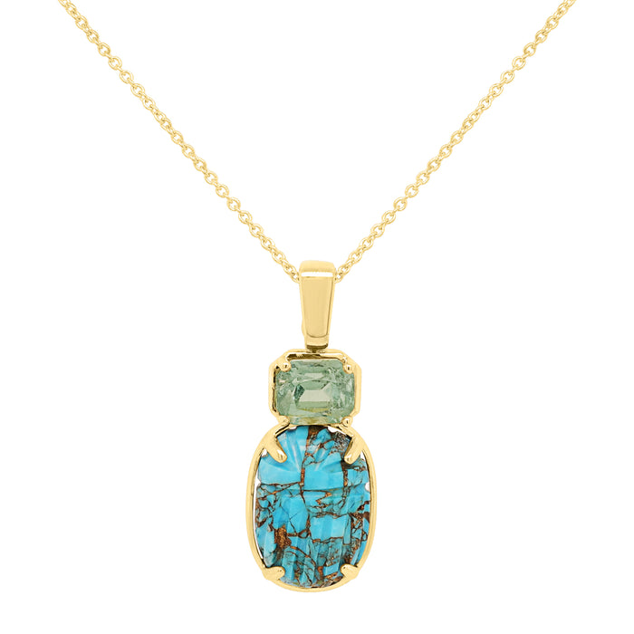 Scarab Tourmaline Charm V4