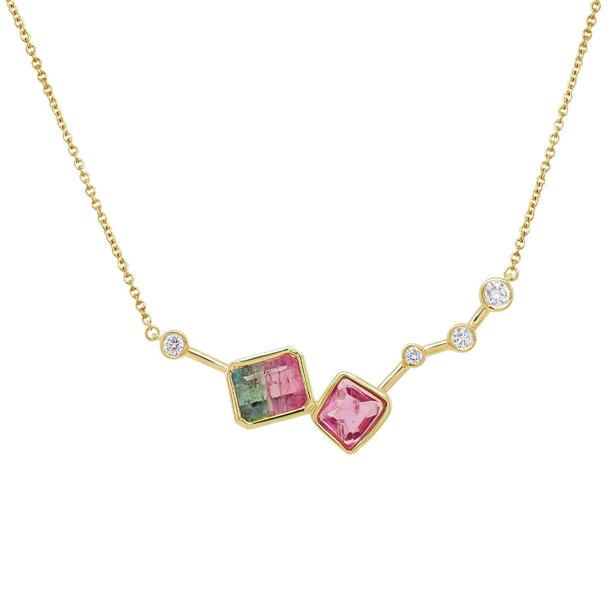 Serotonin Luxe Necklace | Watermelon Tourmaline + Spinel