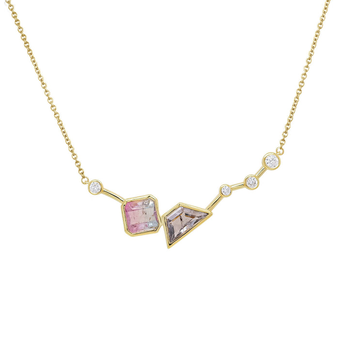 Serotonin Luxe Necklace | Watermelon Tourmaline + Spinel