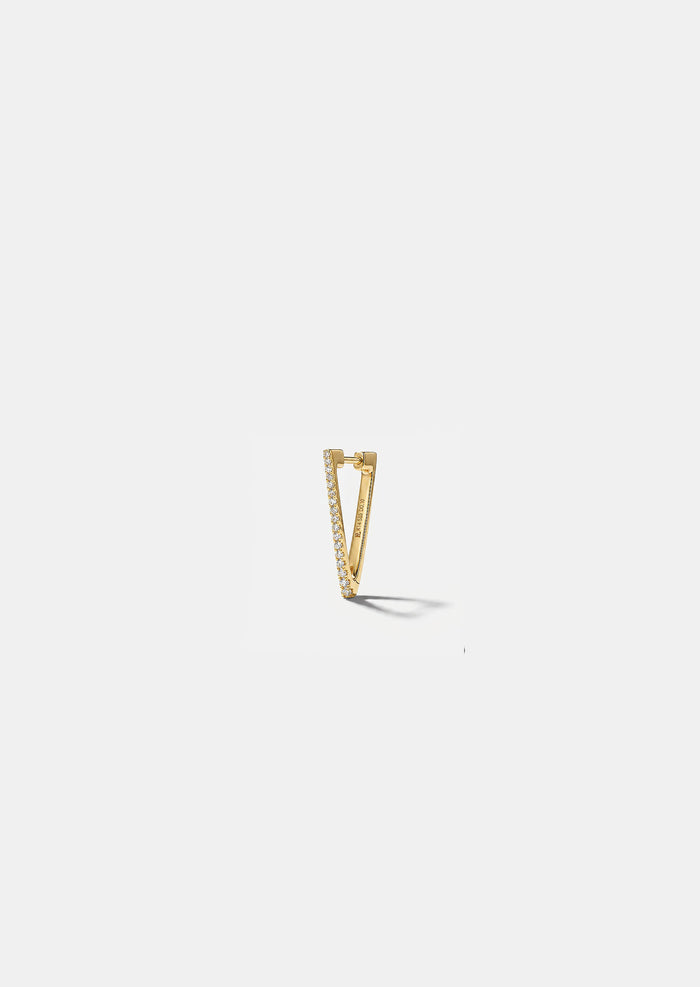 Mini Diamond Triangle Hoop