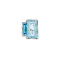 Storm Ring | Aquamarine + Topaz