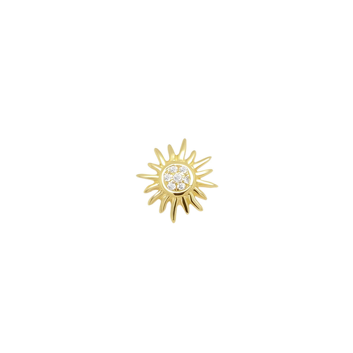 Sun Ray Earring | .90GMS .02CT | Single