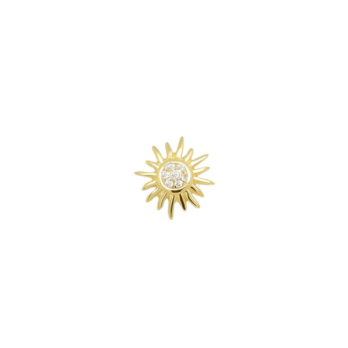 Sun Ray Earring | .90GMS .02CT | Single