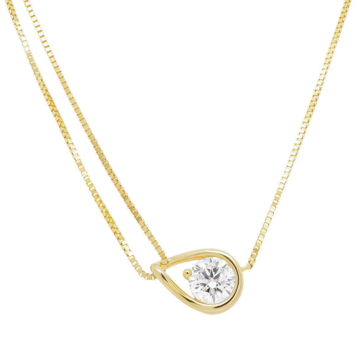 The Comet Diamond Solitaire Necklace | 4GMS 1.01CT - Porter Lyons