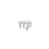 Virgo Threaded Flat Back Earring | .70GM .04CT - Porter Lyons