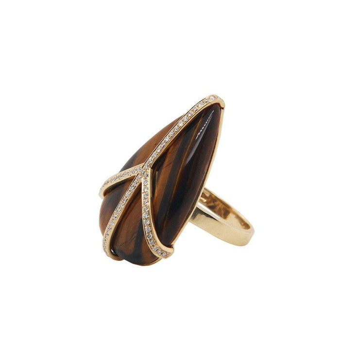 Tiger's Eye Peace Ring | 4.4GMS .25CT - Porter Lyons