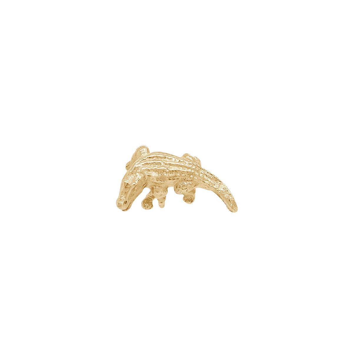 Alligator Threaded Flat Back Earring | .9GMS | Single - Porter Lyons