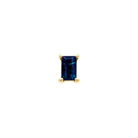 Mini Baguette Sapphire Threaded Flat Back Earring | .25GMS .10CT | Single - Porter Lyons