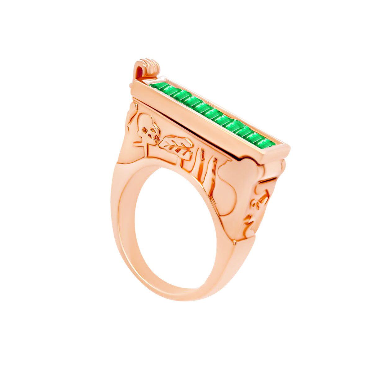 Cypress Poison Ring - Baguette | 11.8GMS 1.3CT | Emerald - Porter Lyons