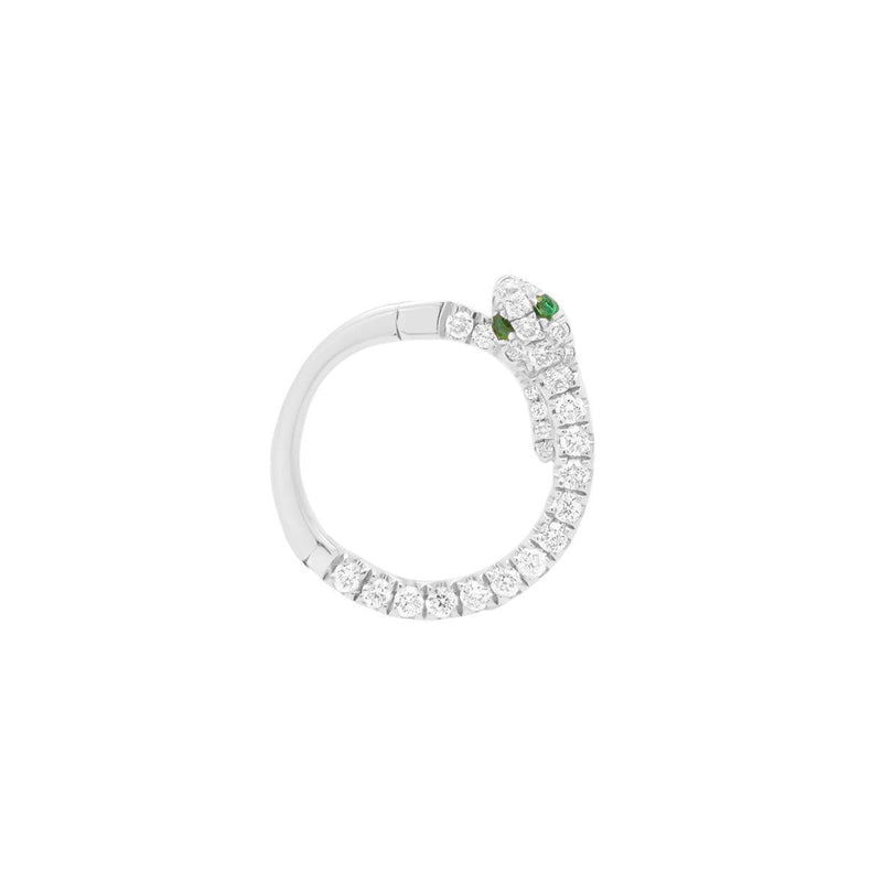 Diamond Snake Daith Lock Hoop | .7GMS .14CTW | Single - Porter Lyons