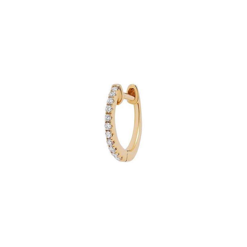 Medium Diamond Lock Hoop | 1.2GMS .08CT | Single - Porter Lyons